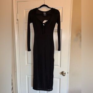 Princess Polly Black Long Sleeve Dress